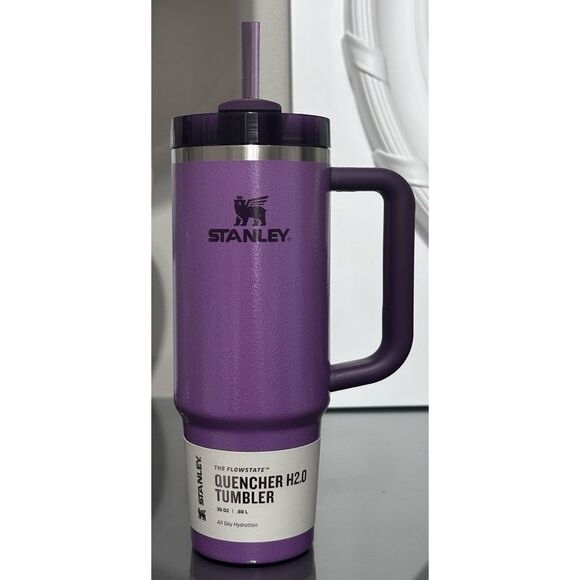 Stanley Quencher H2.0 FlowState Tumbler 30oz, HAMMERTONE LILAC‎ PURPLE - Picture 2 of 5